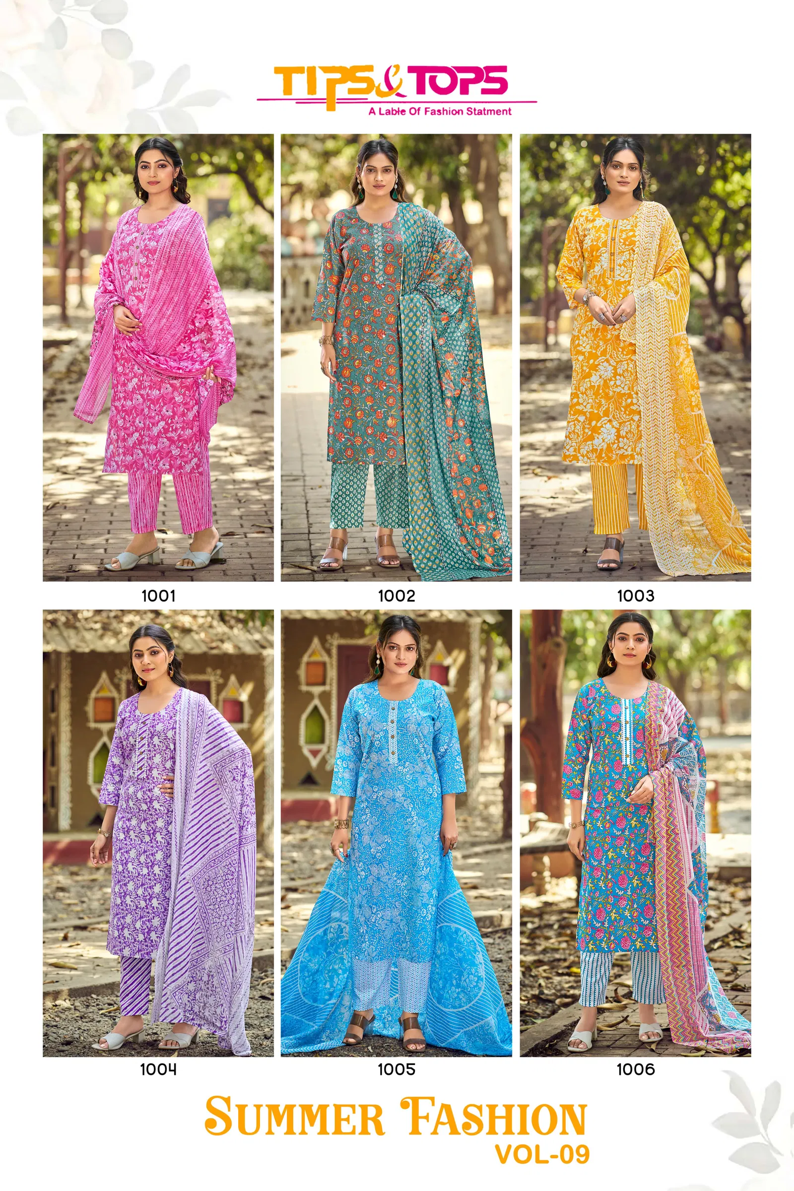 Summer Fashion Vol 9 By Tips And Tops Cotton Kurti With Bottom Dupatta Wholesale Online